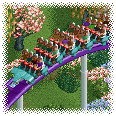 RCT2 Style Hyper-Twister Train (wide cars)